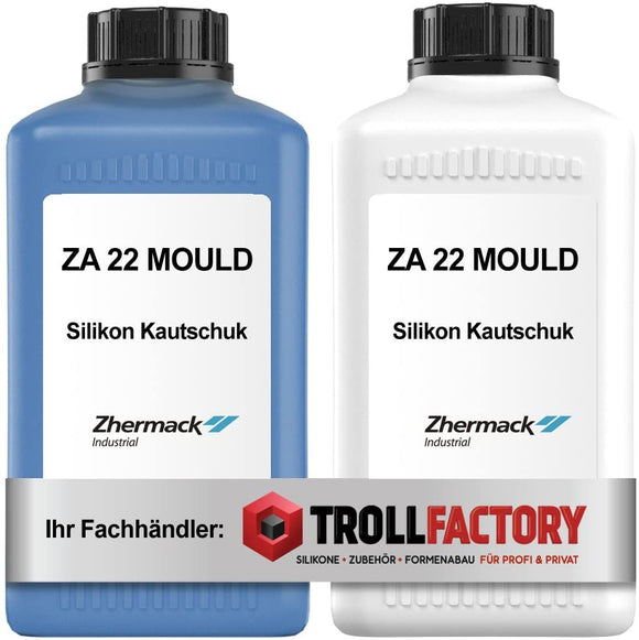 Zhermack silicone rubber ZA 22 Mold Shore hardness 22 blue soft