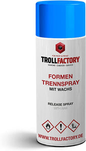 Polyment TFC mold release spray with wax for epoxy casting resin, polyester resin, PMMA and polyurethane | silicone-free | 400ml