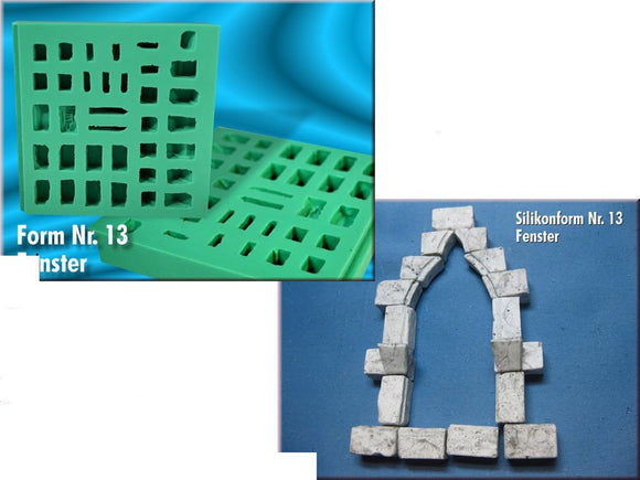 Casting mold silicone mold window crib building blocks set 13