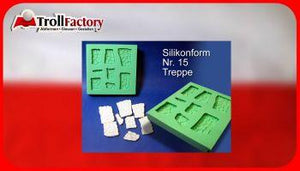 Giessform Silikonform Treppe Stufen Krippenbausteine Set 15